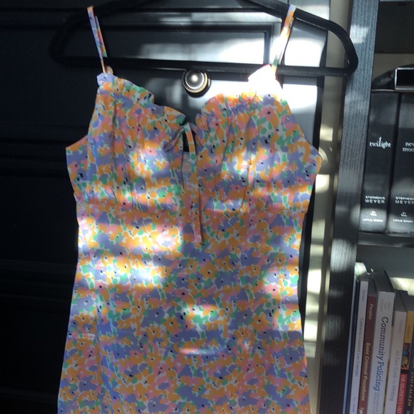 All Over Floral Shirred Knot Cami Dress - Picture 4 of 4